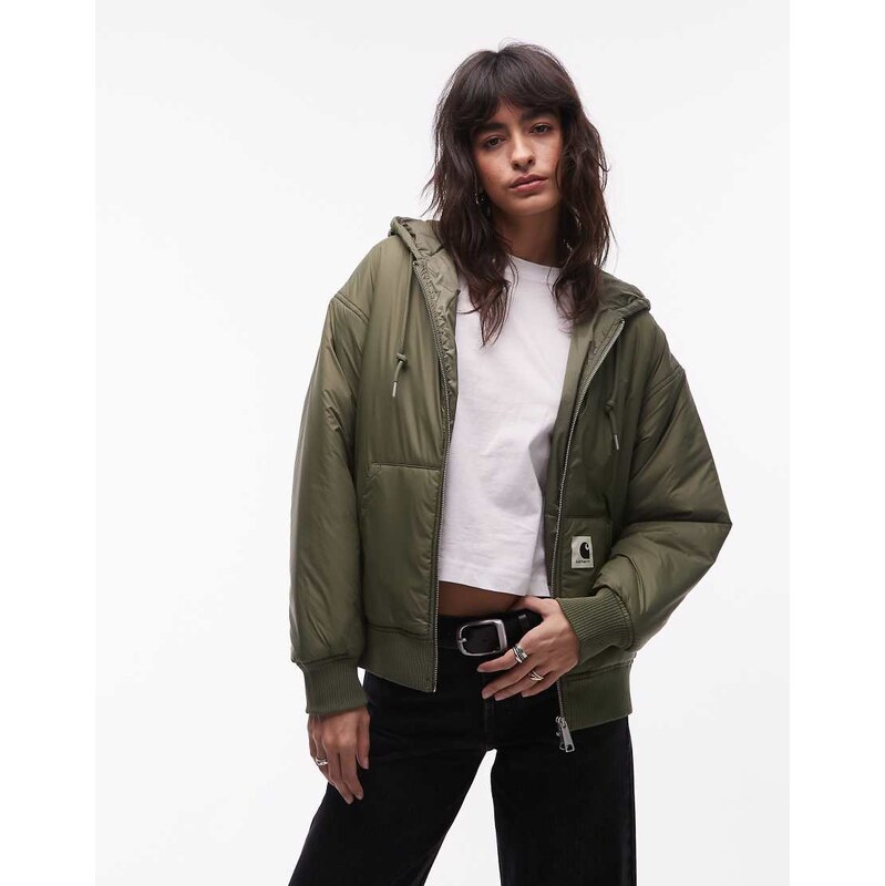 Carhartt WIP gadd hooded jacket in green 112255553