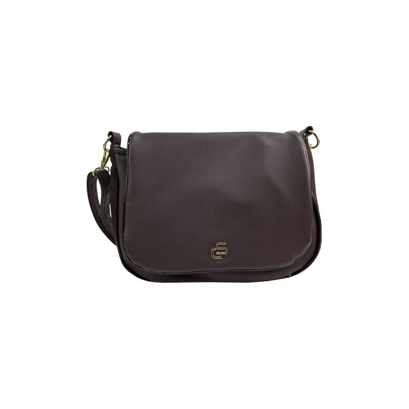 GROSSO Čokoládově hnědá crossbody kabelka 112221785