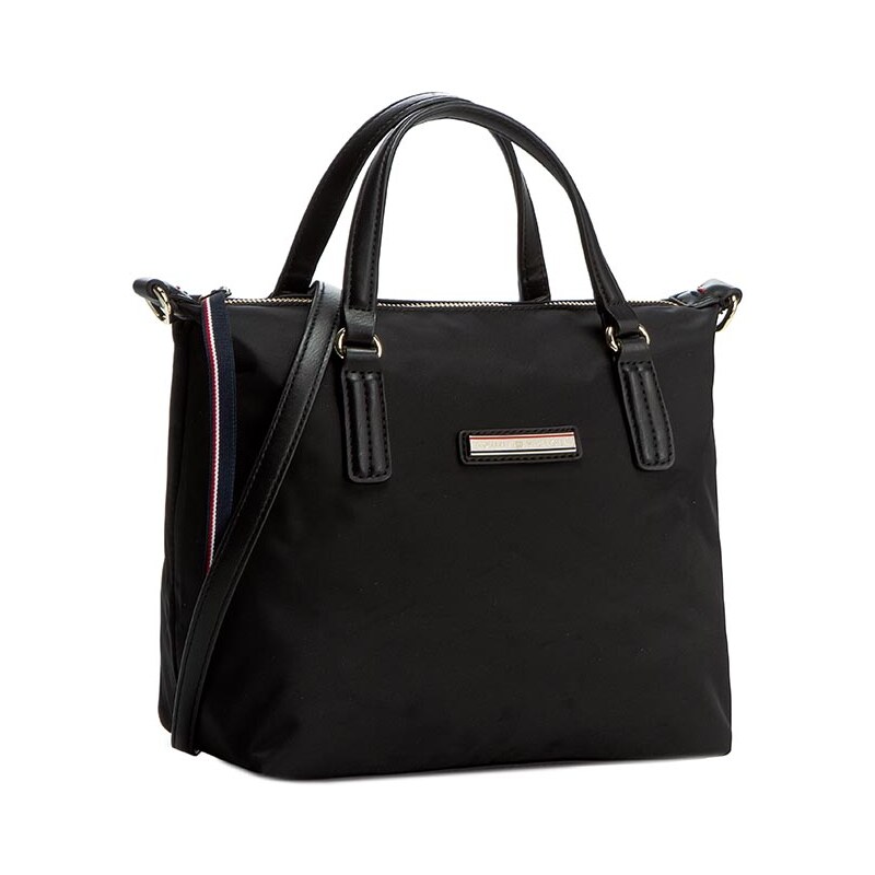 Kabelka TOMMY HILFIGER - Poppy Small Tote AW0AW01136 Black 002
