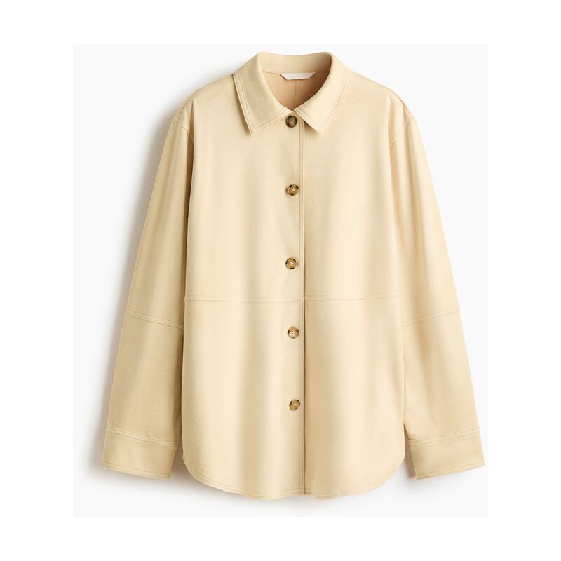 H&M - Košile Loose Fit - Béžová