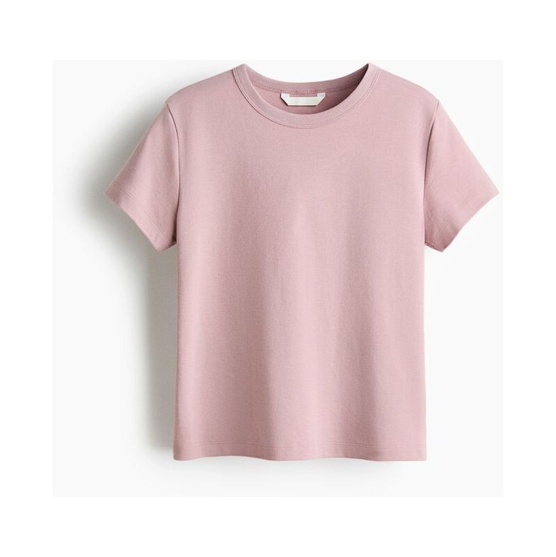 H&M - Bavlněné tričko - růžová 112227005