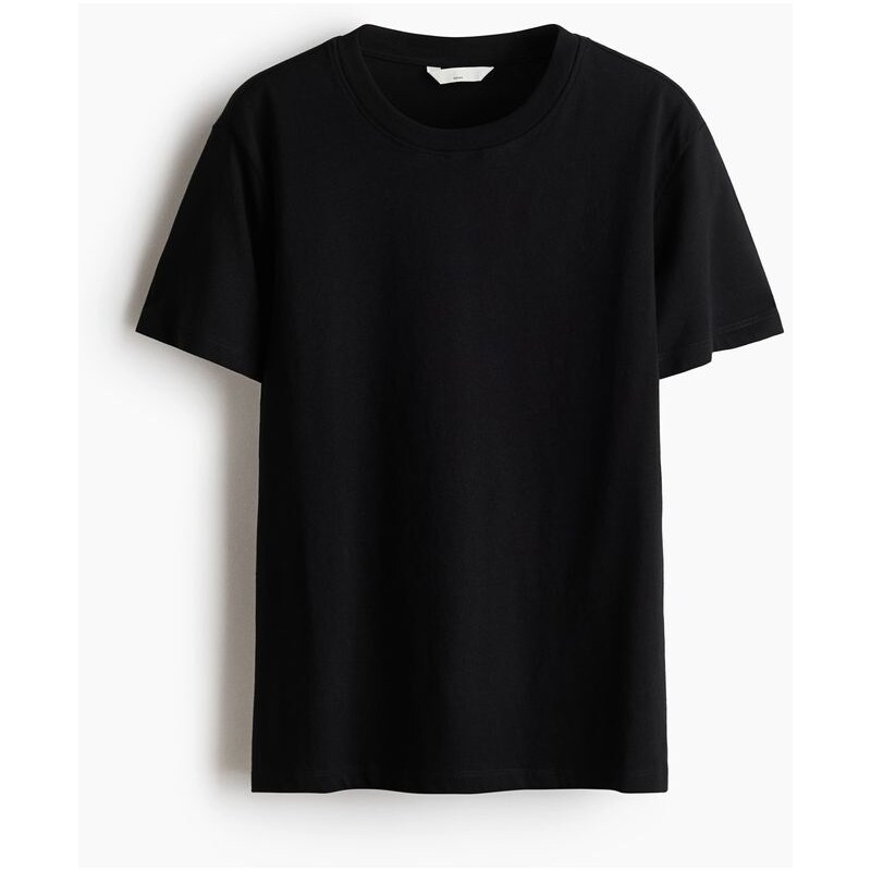 H&M - MAMA Bavlněné tričko na kojení - Černá