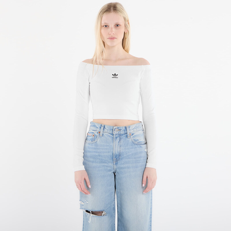 adidas Originals Tričko adidas Essentials Rib Off Shoulder Long