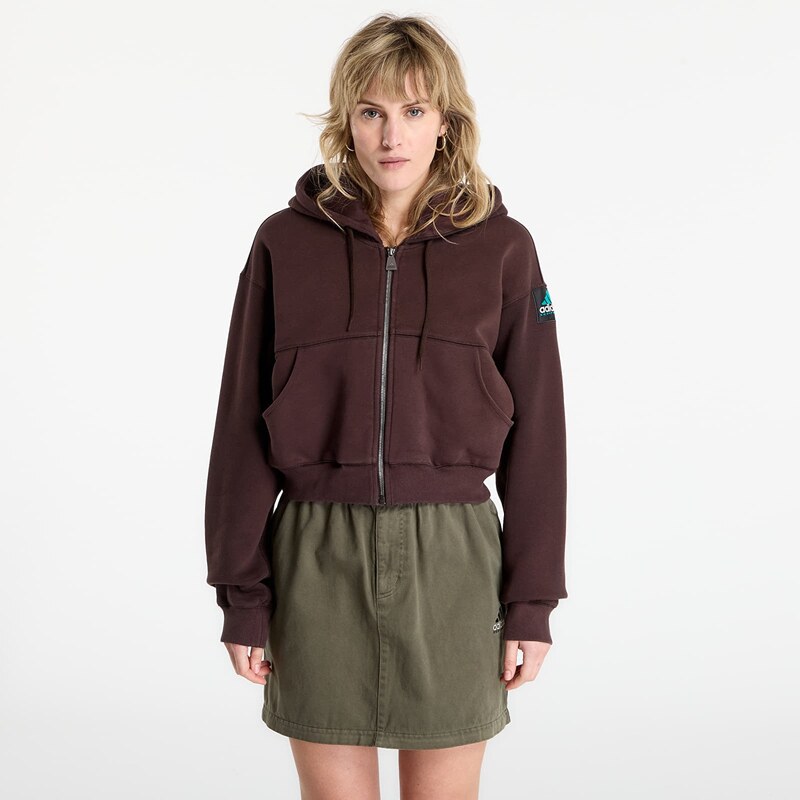 adidas Originals Mikina adidas Equipment Cropped Hoodie Aurora Coffee 112230173