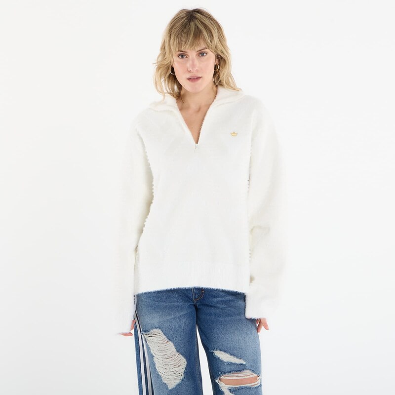 adidas Originals Dres adidas Knitted Half-Zip Sweater Off White S 112230130