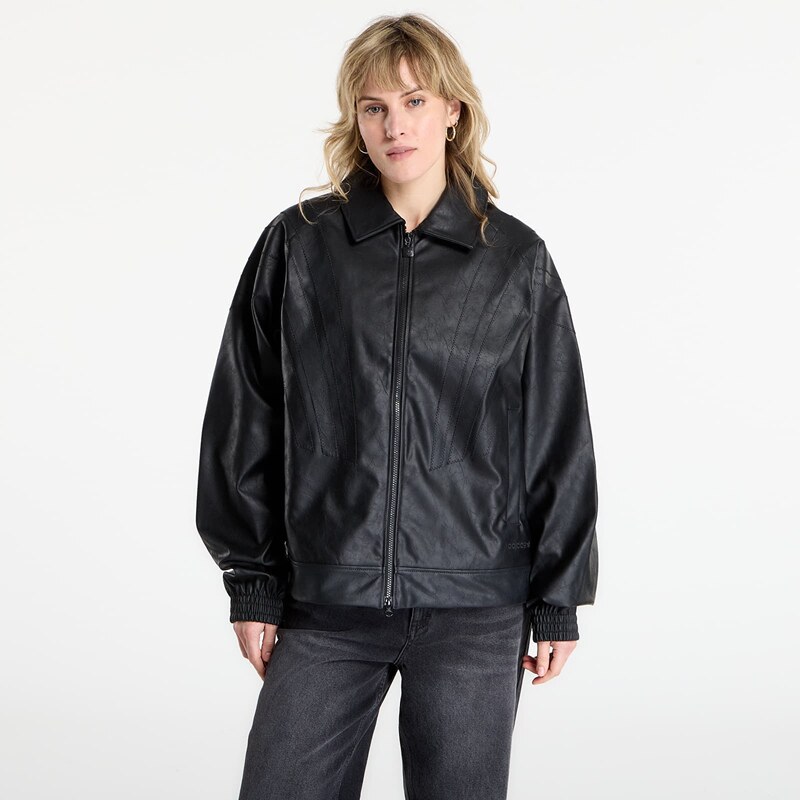 adidas Originals Bunda adidas Santiago Pleather Jacket Black M