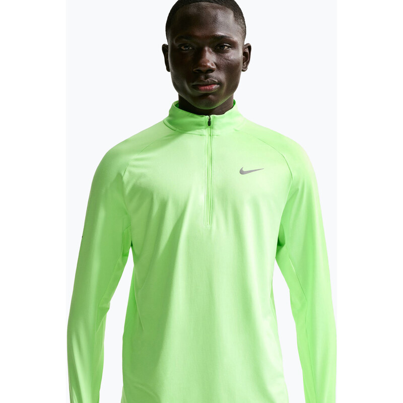 Pánská běžecká mikina Nike Stride 1/4 Zip Dri-Fit lime blast