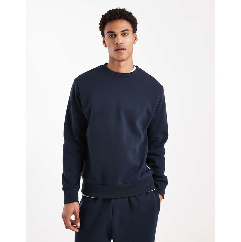 JJ Rebel oversized sweat shirt co-ord in navy