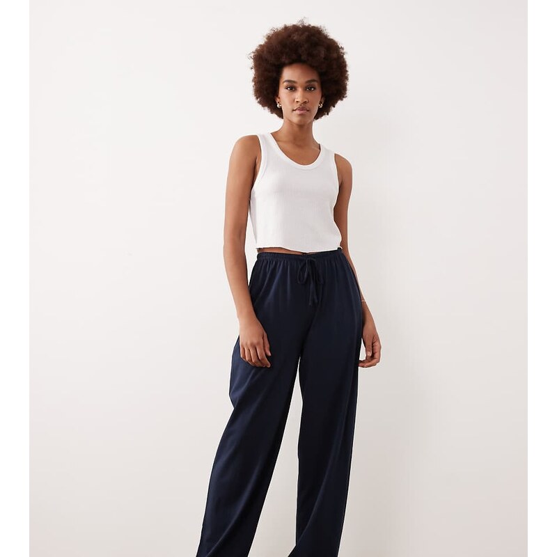 ASOS Tall ASOS DESIGN Tall mix & match cotton pyjama trouser in