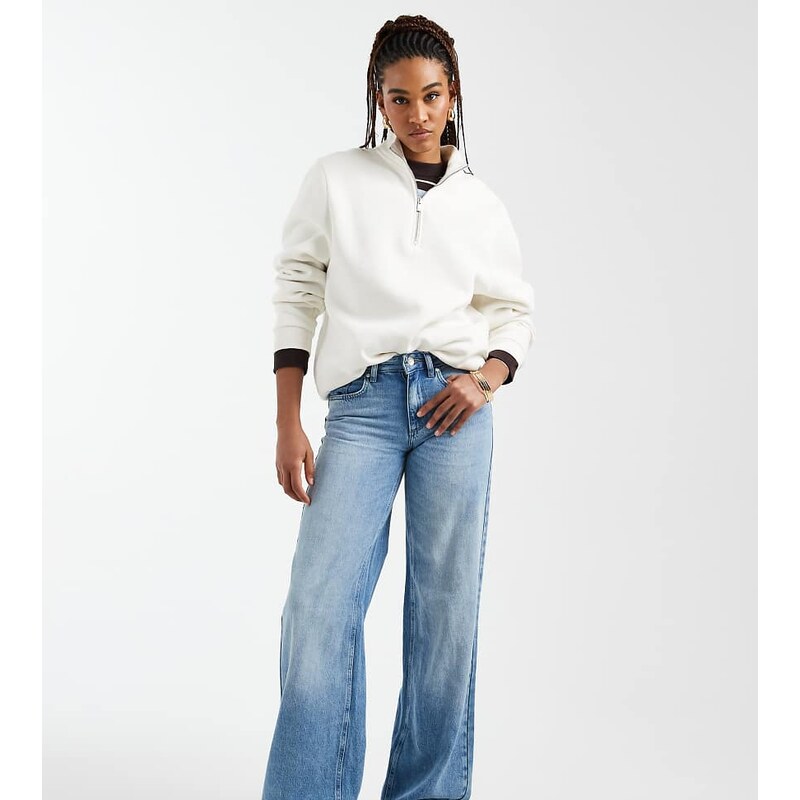 ONLY Tall Hope low waist wide jeans in light blue 112231975
