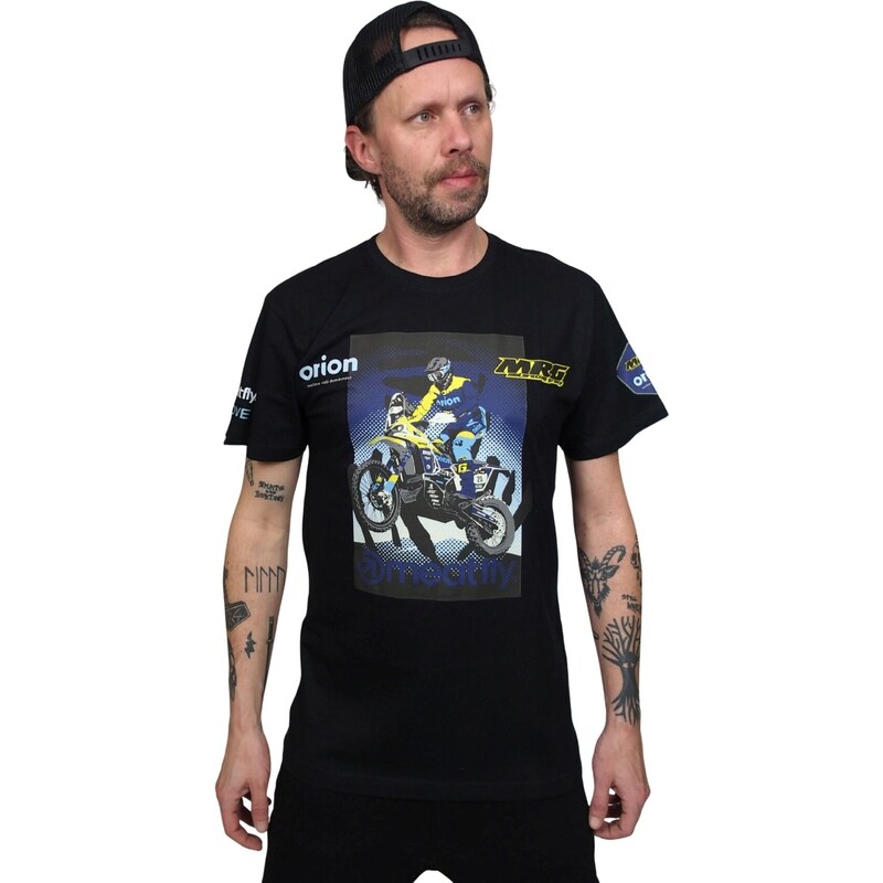 Meatfly pánské tričko MRG Black | Černá | 100% bavlna