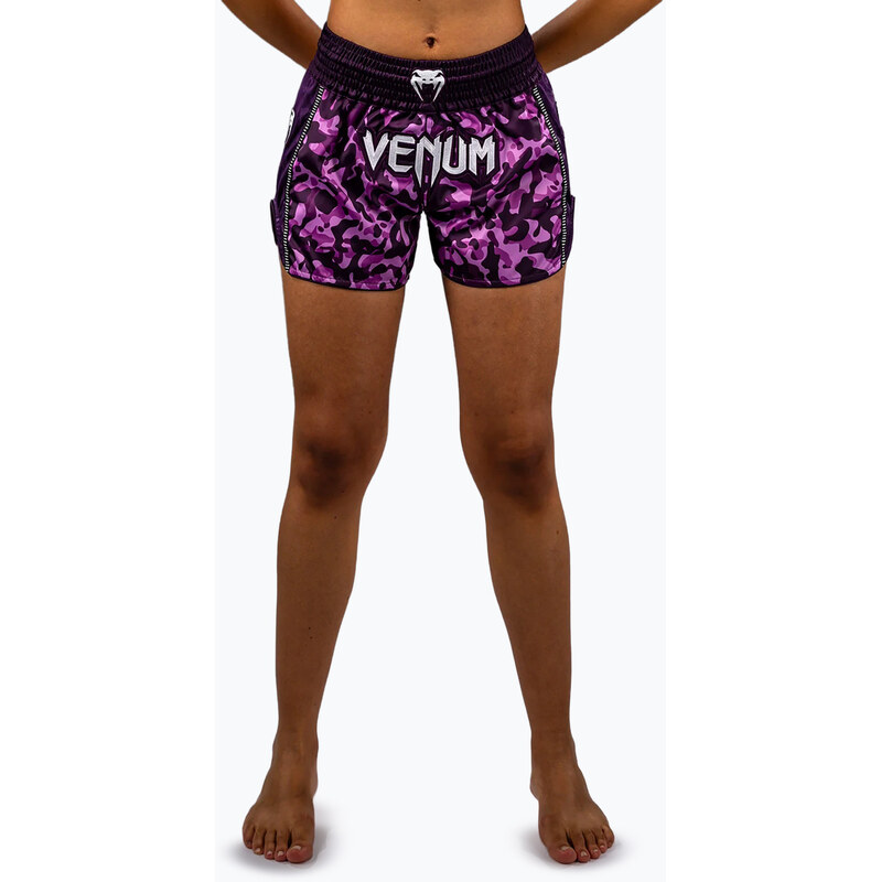 Dámské tréninkové šortky Venum Iris Muay Thai plum/pink