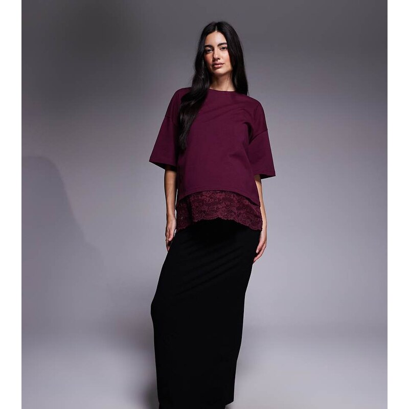 ASOS Maternity ASOS DESIGN Maternity jersey column maxi skirt