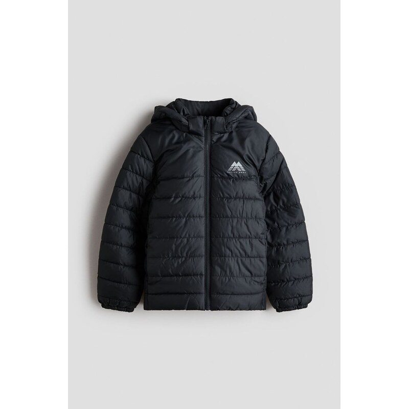 H&M - Vodoodpudivá vatovaná bunda - Černá