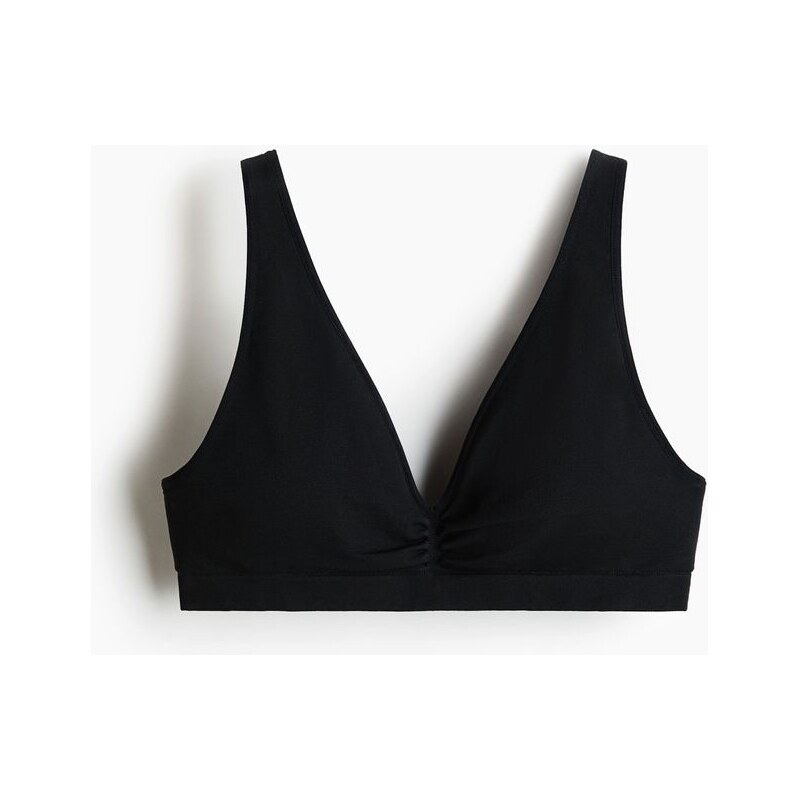 H&M - Bezešvá vyztužená podprsenka - Černá