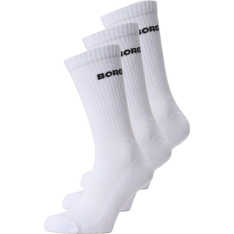 BJÖRN BORG Ponožky ESSENTIAL černá / bílá