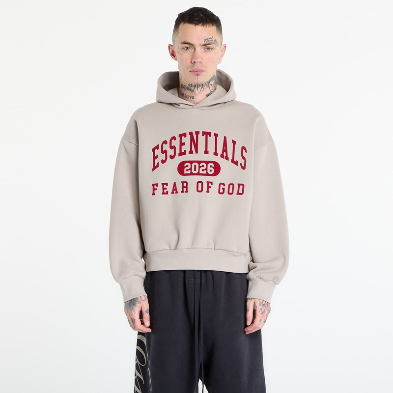 Mikina Fear of God Essentials Classic Hoodie Smoke Grey S