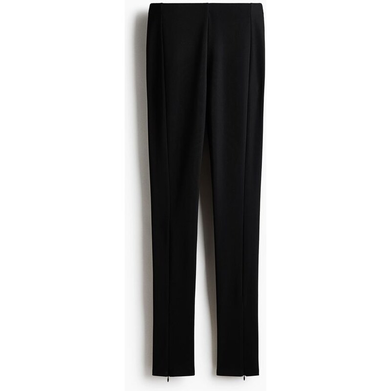 H&M - Legíny se zipy - Černá