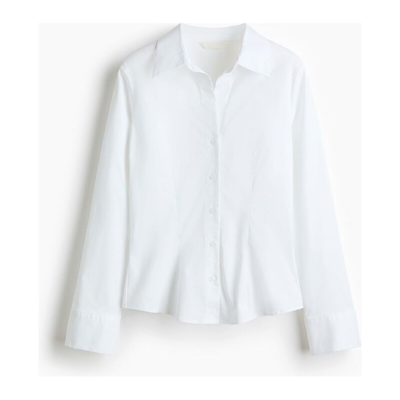 H&M - Přiléhavá košile - Bílá
