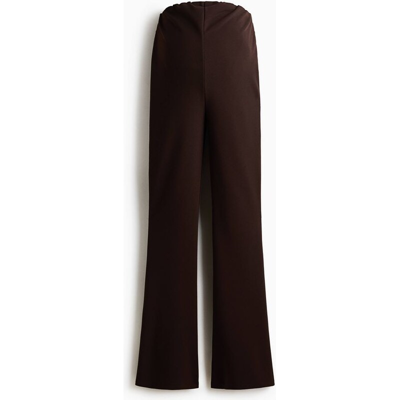 H&M - MAMA Legíny Ponte di Roma Flared - Tmavě Hnědá