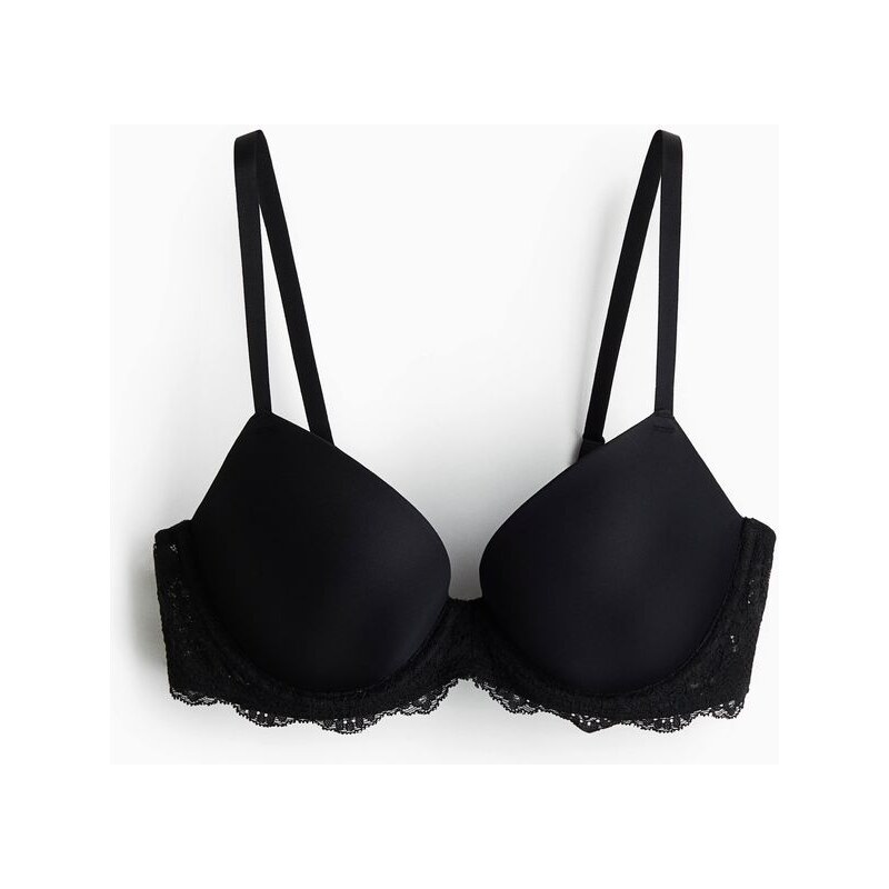 H&M - Push-upka z mikrovlákna - černá 112248287
