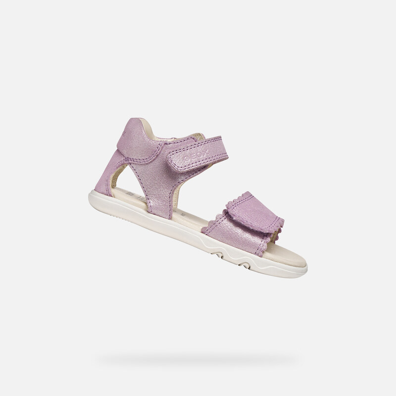 Dětské růžové barefoot sandály Geox