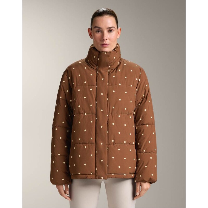 OYSHO Primaloft waterrepellent padded jacket in brown 112255638