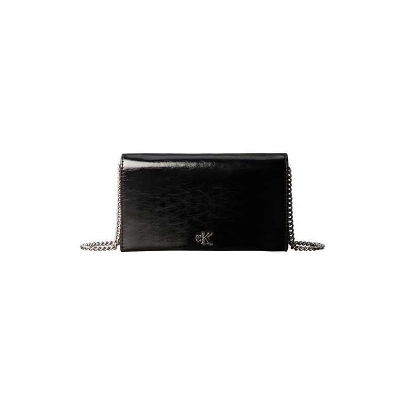 Calvin Klein small across body bag in metallic black 115631386