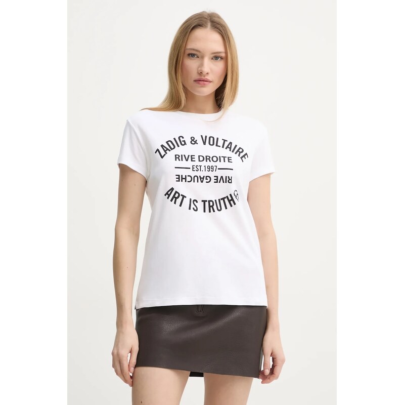 Zadig&Voltaire Bavlněné tričko ZADIG&VOLTAIRE