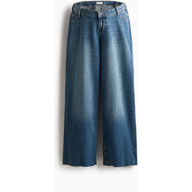 H&M - MAMA Wide Low Jeans - Denim Blue