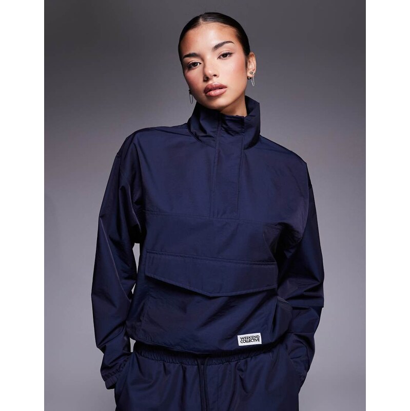 ASOS Weekend Collective Weekend Collective co-ord nylon funnel neck 115518827