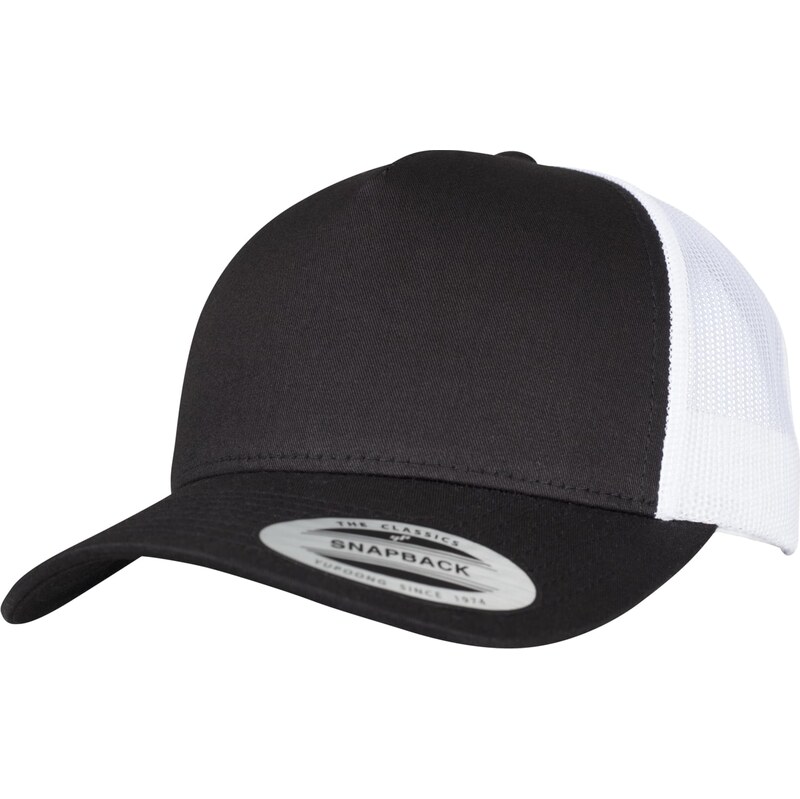 Flexfit 5-panelový retro Trucker 2-Tone Cap blk/wht
