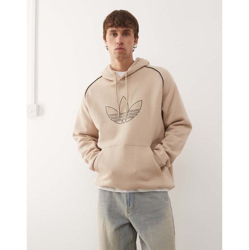 adidas Originals Sst hoodie in beige-Neutral