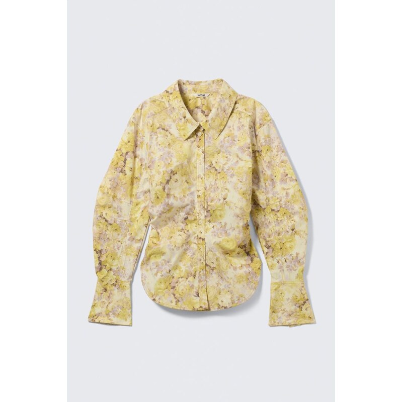 H&M - Košiles přiléhavým řaseným pasem - žlutá 112269859
