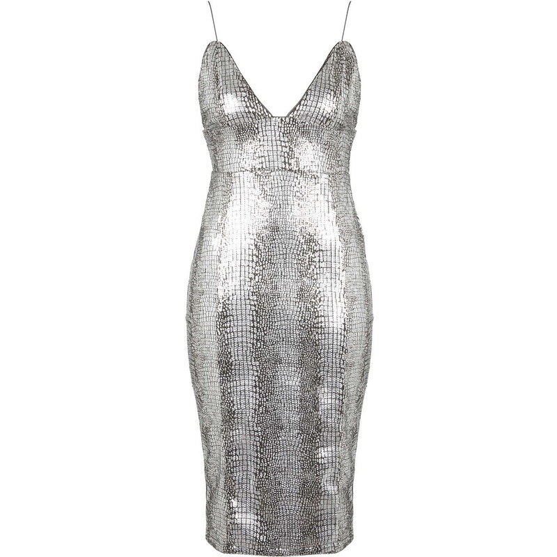 Topshop **Snake Effect Sequin Mini Dress by Rare