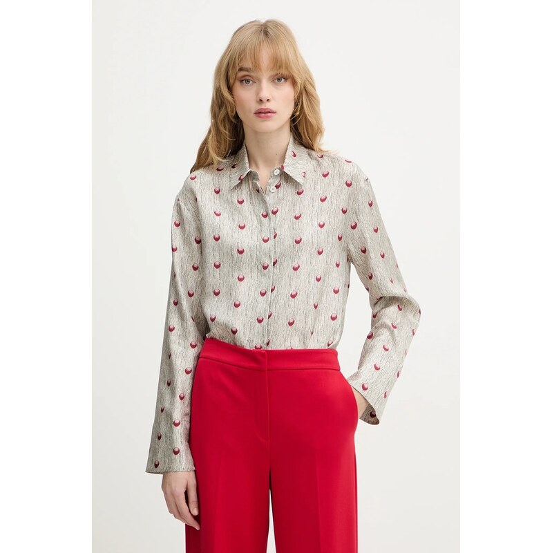 Hedvábné tričko MM by Max Mara OSPITE 112276809