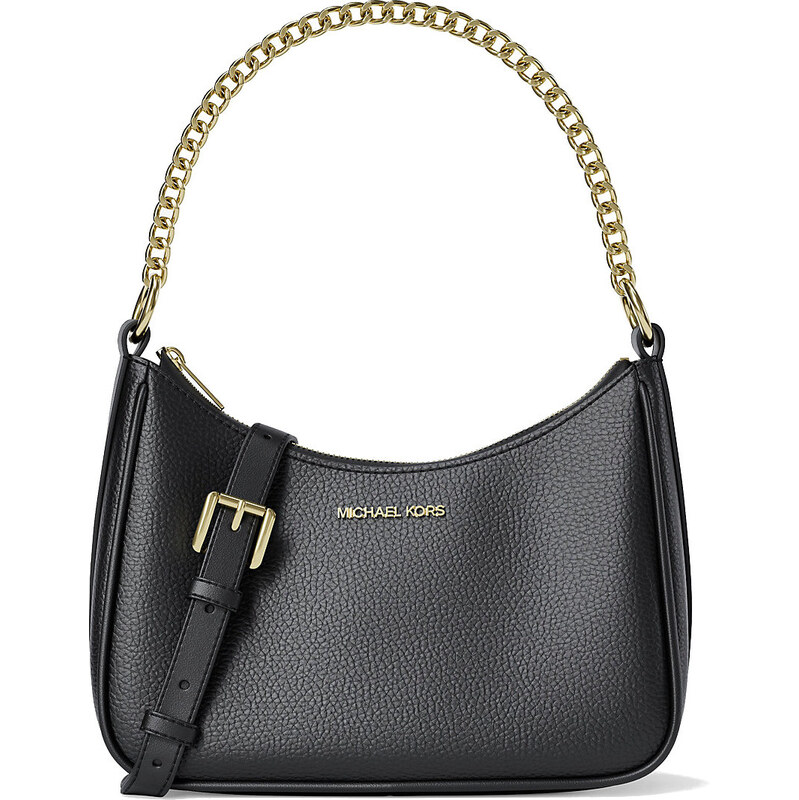 Michael Kors kožená kabelka Convertible Crossbody černá 112792750