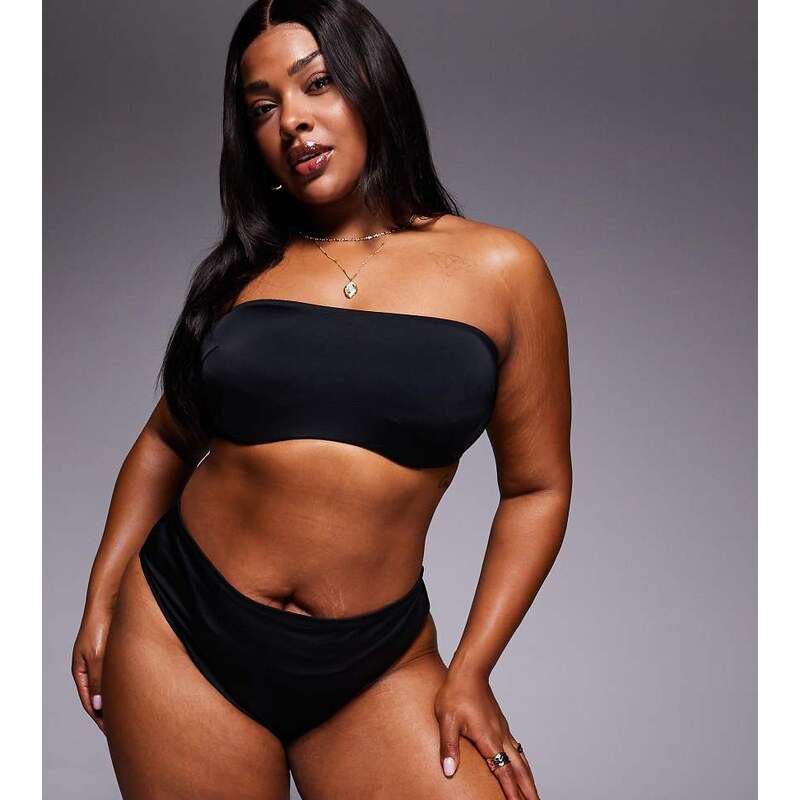 ASOS Curve ASOS DESIGN Curve Maya Azores high waist bikini