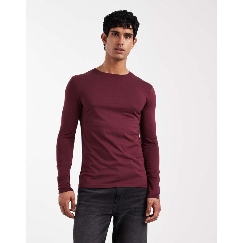 ASOS DESIGN Premium SUPIMA Cotton long sleeve muscle fit t-shirt