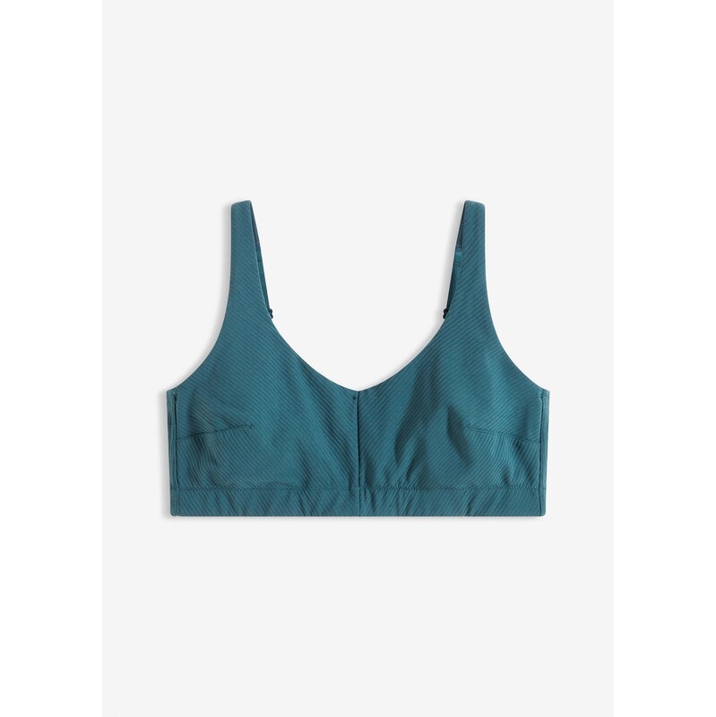 bonprix Sportovní podprsenka s lehkou oporou, z žebrovaného materiálu 113660740