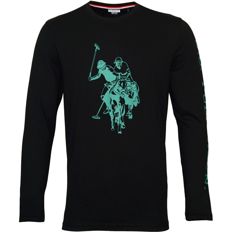 U.S. POLO ASSN. Tričko zelená / černá