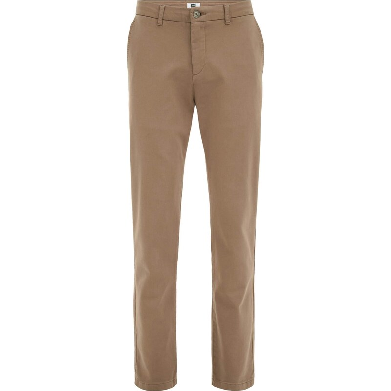 WE Fashion Chino kalhoty světle hnědá