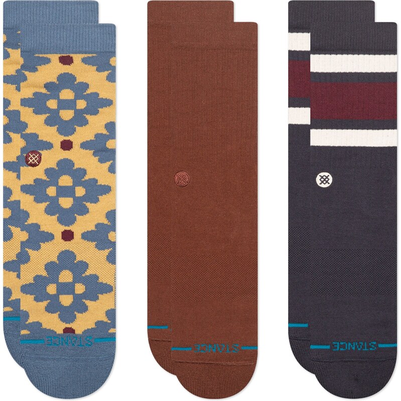 Stance Ponožky Ceramic Crew indigo / žlutá / lilek / oxid / bílá 112282632