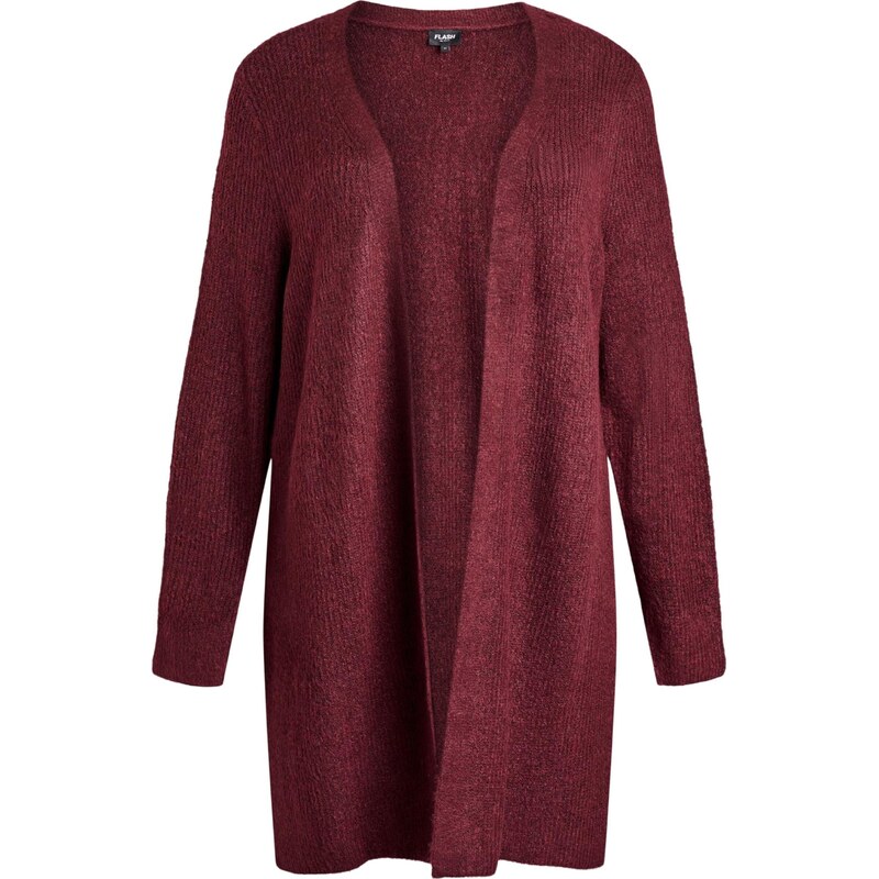 Zizzi Oversized kardigan Fjul vínově červená 112283014