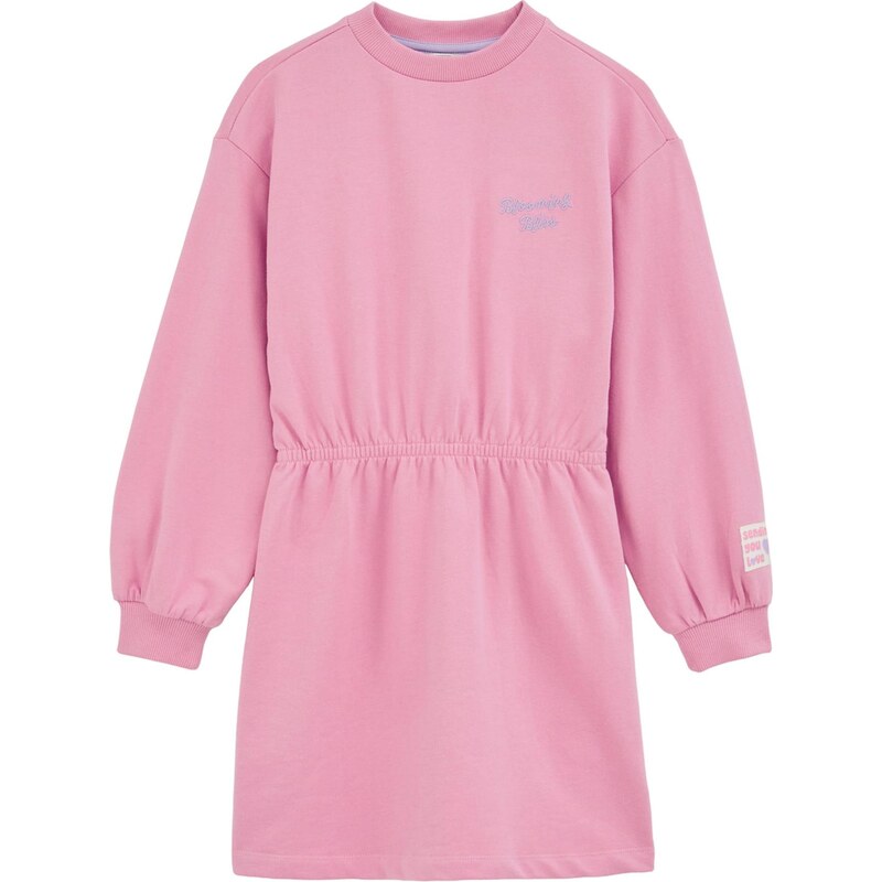 WE Fashion Šaty pink / bílá