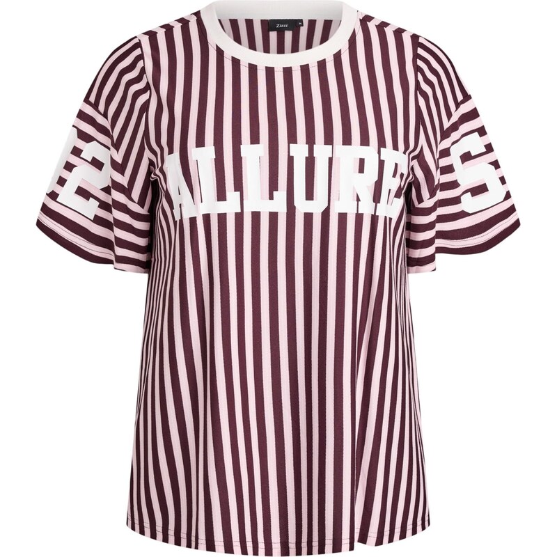 Zizzi Tričko Falka červená / bílá
