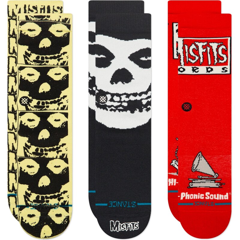 Stance Ponožky pastelově žlutá / červená / černá 112284955