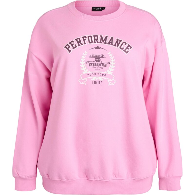Active by Zizzi Mikina pink / bílá 112285266