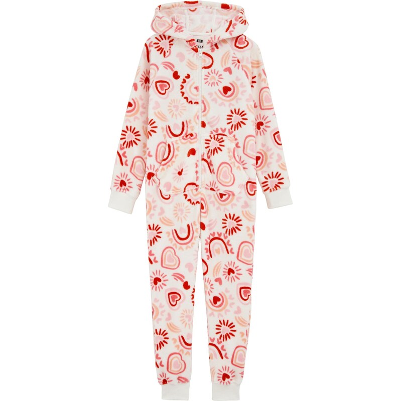 WE Fashion Pyžamo růžová / tmavě růžová / bílá