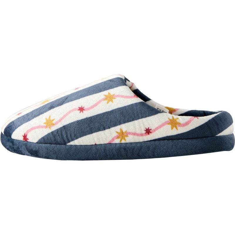 Next Pantofle námořnická modř / kari / starorůžová / offwhite 112286221